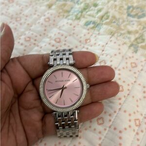 Silver and pink limited addition MK watch